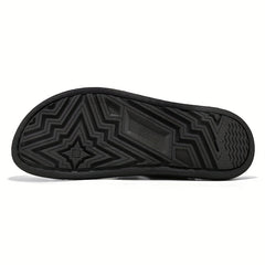 Men's Geometric Print Open Toe Slip On Strap Sandals
