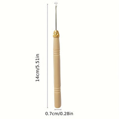 12pcs Hair Extension Crochet Headband Wig Tool Set Wooden Handle Crochet Hook