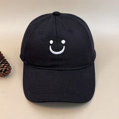 Smile Face Embroidered Baseball Cap Unisex Caps