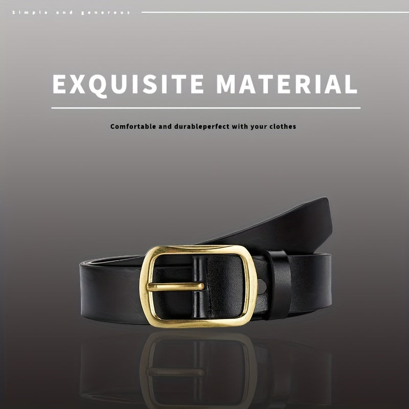 Men's PU Leather Belt Unisex Decorative Accessories for Pants Jeans
