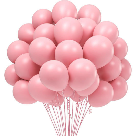 60pcs 12 Macaron Pink Balloons Light Pink Latex Balloons