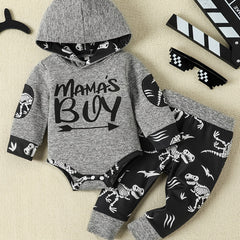 Infant Hooded Romper & Long Sleeve Bodysuit Set