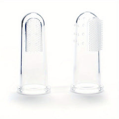 Baby Finger Toothbrush Soft Silicone Tongue Cleaner with Case