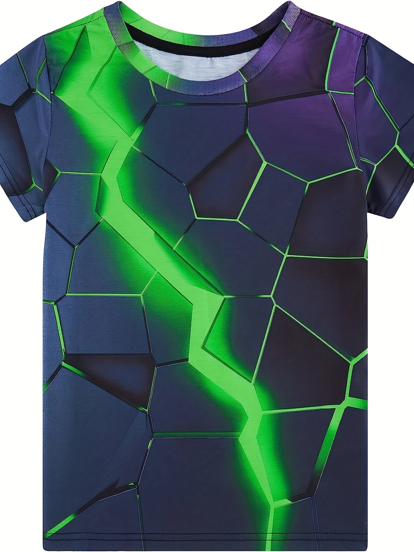 Galactic Adventure Boy's T Shirt 3D Print Active Stretch Tee