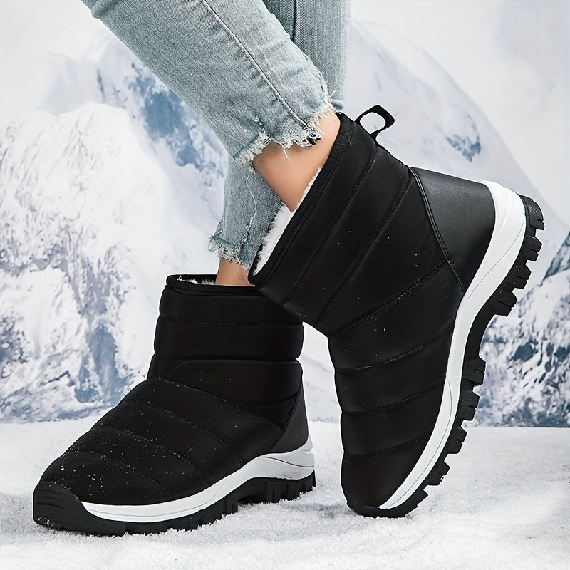 Versatile Women's Snow Boots Thickened Non-slip Warm Hiking Ski Boots