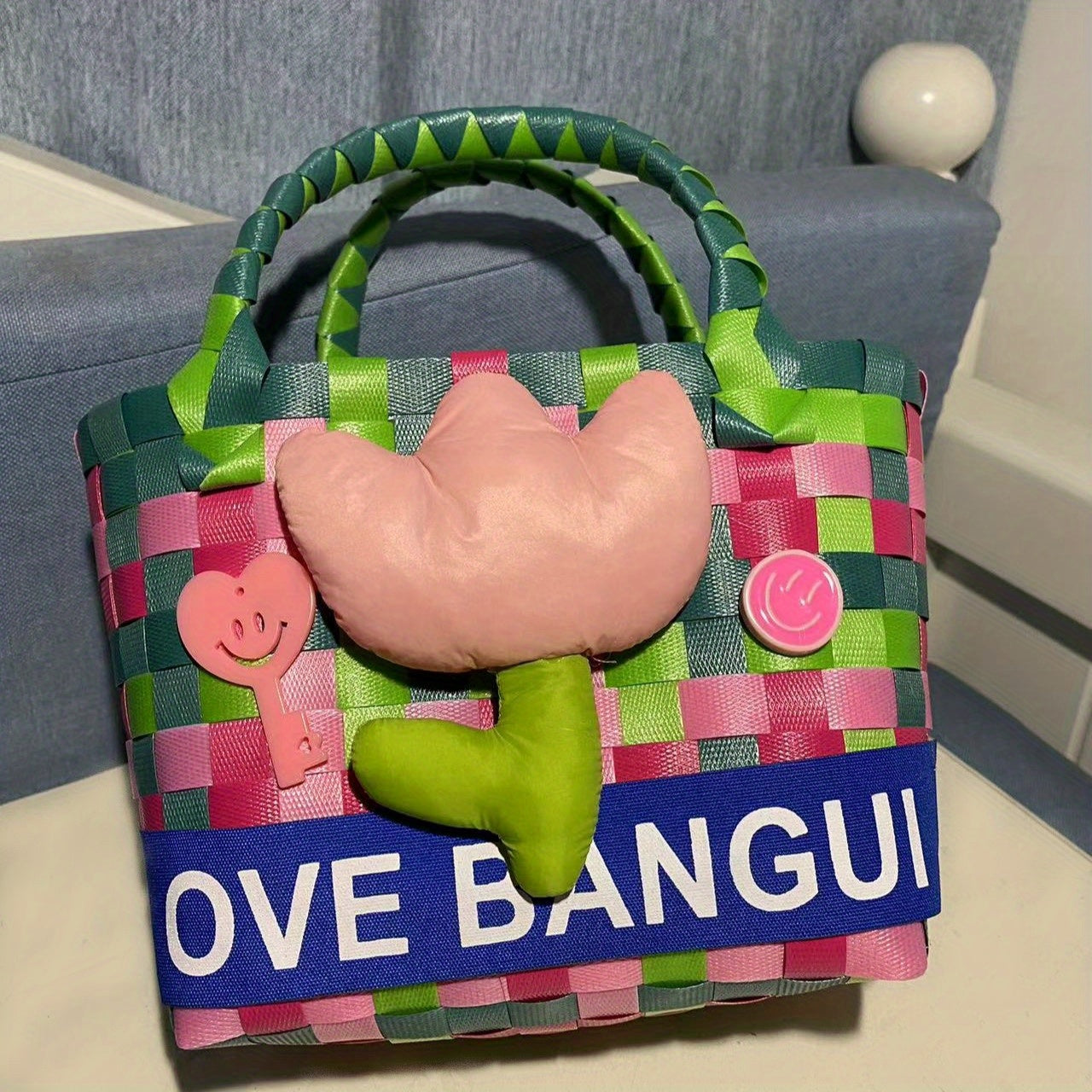 Mini Children's Woven Bags Birthday Party Gift Storage Handbags Play House Toys