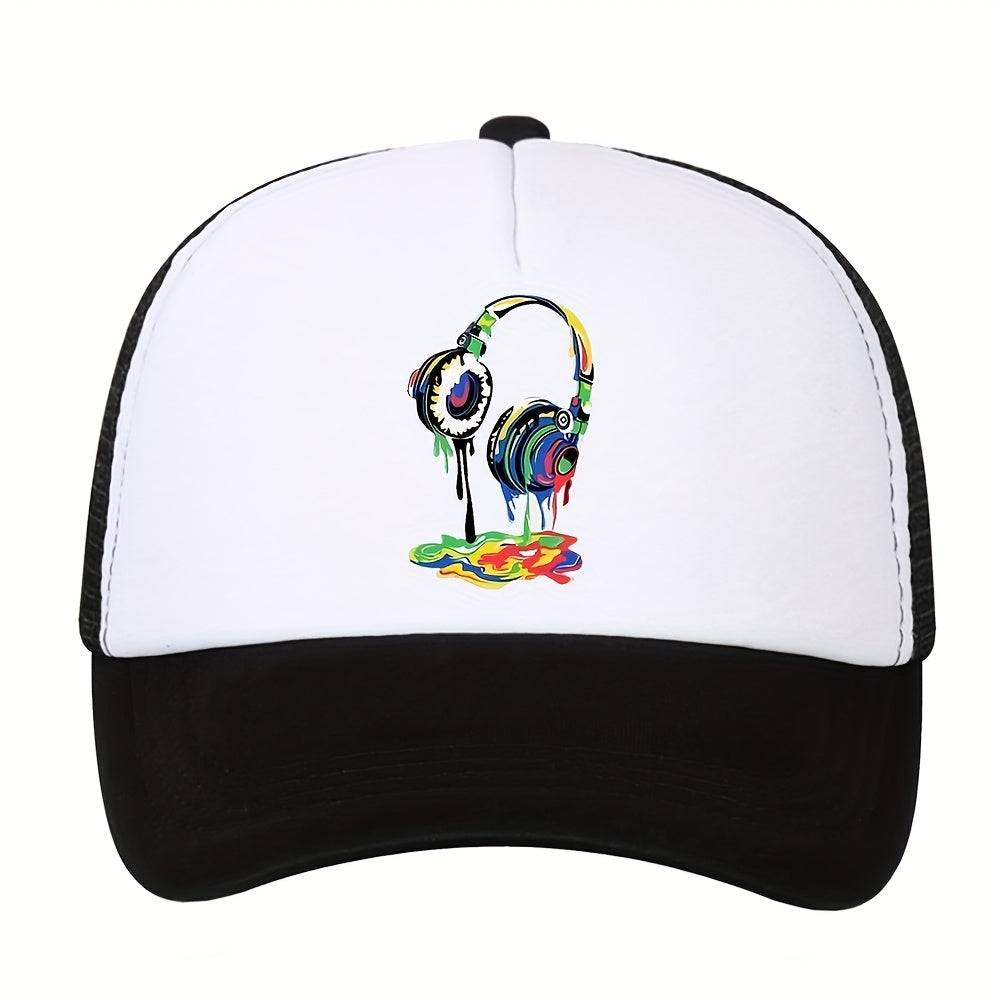 Printed Duck Tongue Baseball Cap Sun Hat for Outdoor Sports