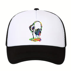 Printed Duck Tongue Baseball Cap Sun Hat for Outdoor Sports
