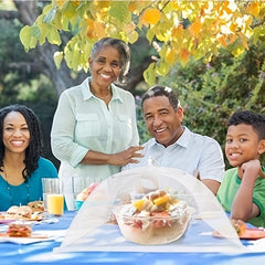 6pcs Collapsible Mesh Food Covers for Outdoor Picnics