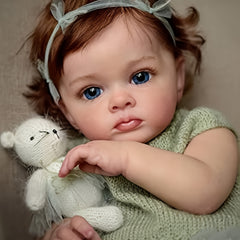22in Reborn Baby Doll Soft Silicone Lifelike Toy For Birthday Christmas