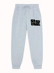 Men's Letter Print Joggers Casual Loose Fit Pants