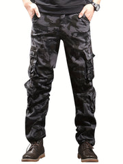 Camouflage Cotton Cargo Pants Men's Casual Pocket Pants