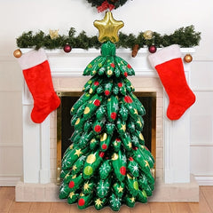 9pcs Inflatable Christmas Tree Foil Balloons for Party Decoration