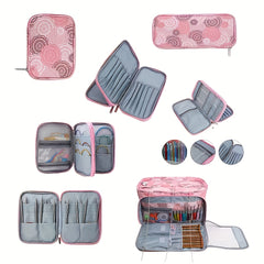 Knitting Needle Storage Box Portable Yarn Tote Bag Yarn Storage Bag DIY Supplies
