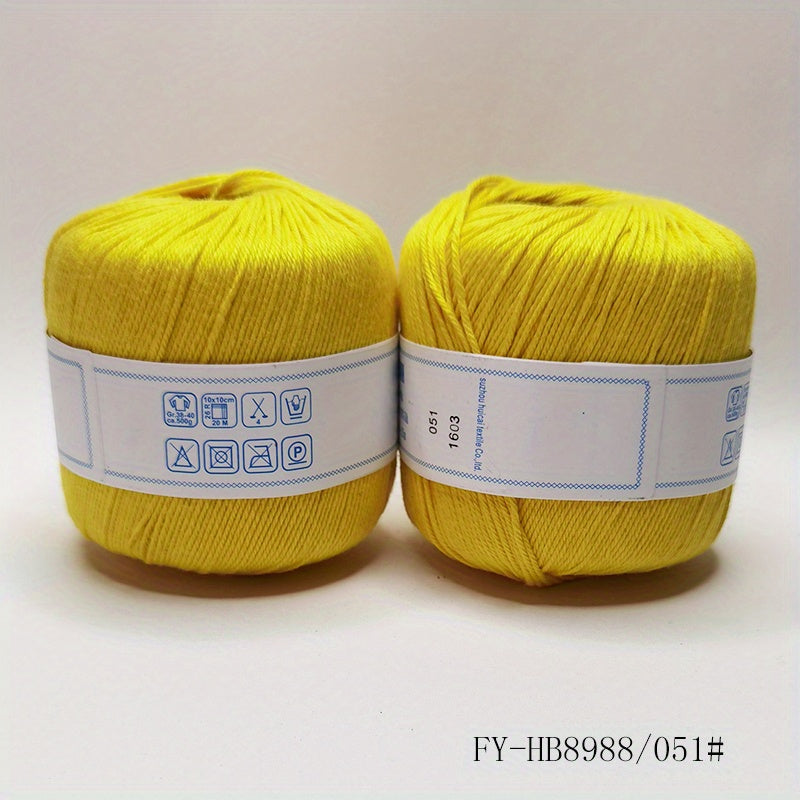 2pcs Colored Yarn Hand Knitting Crochet Yarn 100g pc