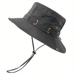 Solid Fisherman Hat For Men Outdoor Travel Sun Hat