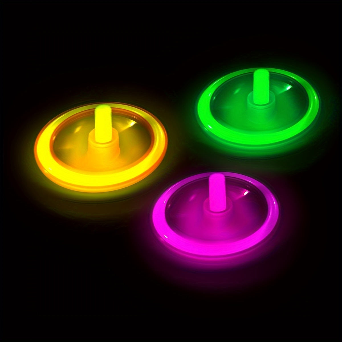 DIY Fluorescent Rotating Toy Set with 4 Sticks