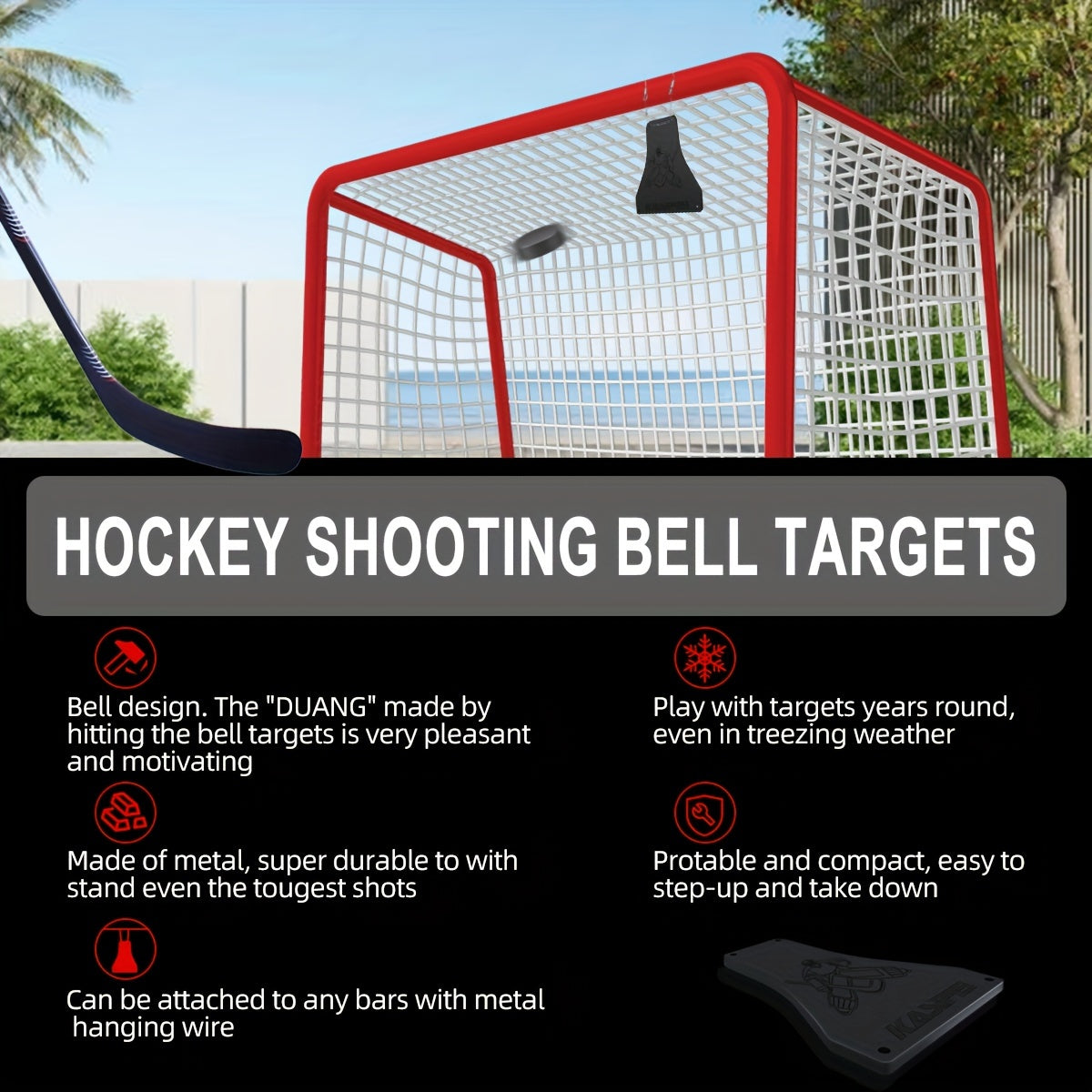 2pcs Hockey Training Targets Ice Hockey Ball Gate Targets