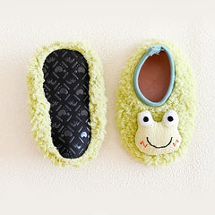 Furry House Shoes for Boys and Girls Non Slip Soft Bottom Walking Shoes