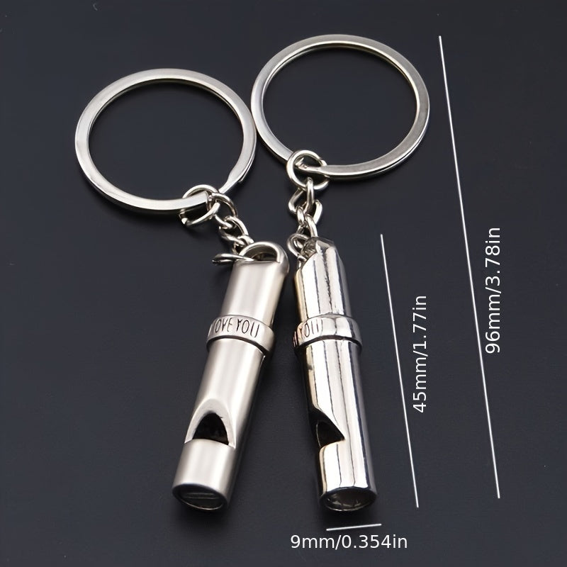 3 Sets Survival Whistle Keychain for Outdoor Emergency