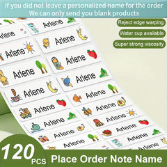 Customized Transparent Name Sticker Cartoon Stickers Waterproof Labels