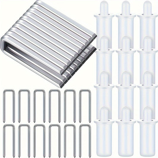 20pcs Blinds Repair Tool Set U Shaped Nails and Spring Loaded Blinds Pins
