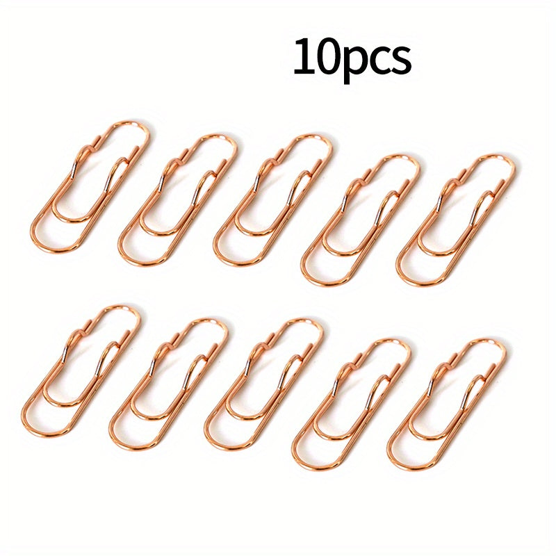 10pcs Metal Pen Clips Notebook Accessories Paper Clip Easy Carry Pen Holder