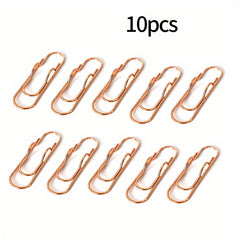 10pcs Metal Pen Clips Notebook Accessories Paper Clip Easy Carry Pen Holder