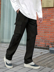 Men's Drawstring Cargo Pants for Spring/Fall