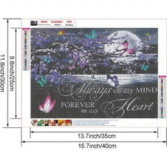 5D Diamond Painting Kit - Animal Butterfly Picture Rhinestone Art