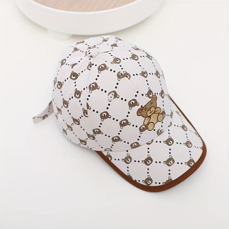 Kids' Embroidered Bear Baseball Cap Visor