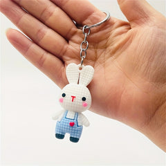 Cartoon Rabbit Keychain Bunny Doll Key Chain Bag Charm Pendant Gift