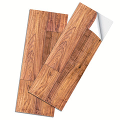 5pcs Peel And Stick Waterproof Wood Flooring Tile 0.7mm Self Adhesive