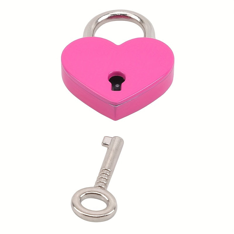 Heart Shaped Luggage Padlock Zinc Alloy Travel Accessory