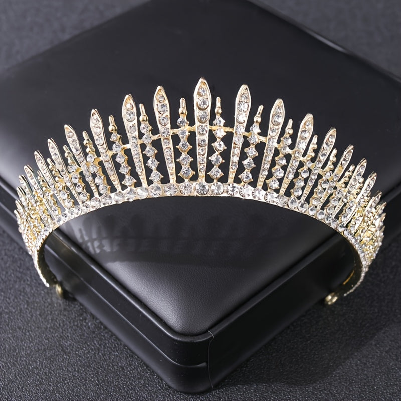 Queen's Tiara Crown Rhinestone Hair Hoop Wedding Accessories