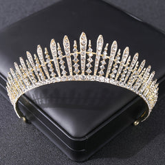 Queen's Tiara Crown Rhinestone Hair Hoop Wedding Accessories