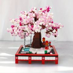Cherry Blossom Building Block Bonsai Toy for Kids and Adults