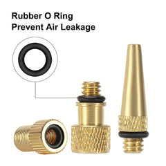 20pcs Bike Valve Adapter Air Pump Inflator Nozzle SV AV DV Accessory