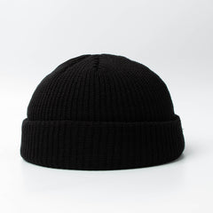 Unisex Knitted Solid Winter Beanie Hat Warm Bonnet Cap
