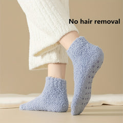 Cozy Fuzzy Socks Warm Crew Short Women's Stockings
