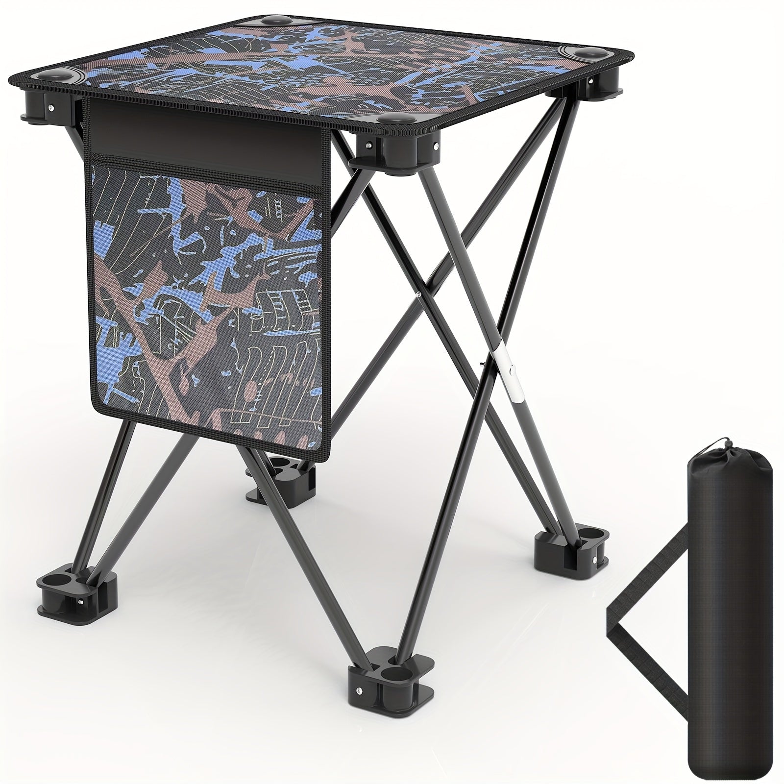 Camping Folding Stool Carry Bag Portable Outdoor Hiking Fishing BBQ Beach