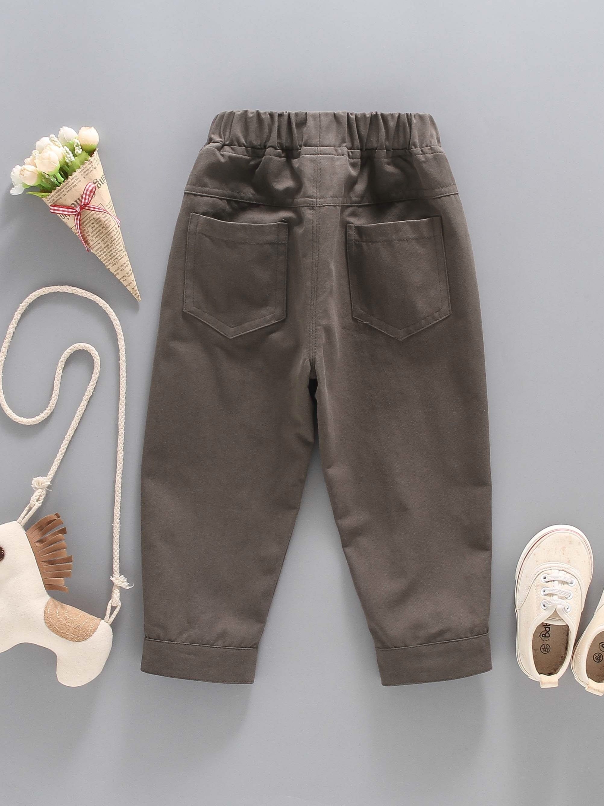 Boys Casual Pants with Pockets Spring/Autumn Kids Clothes