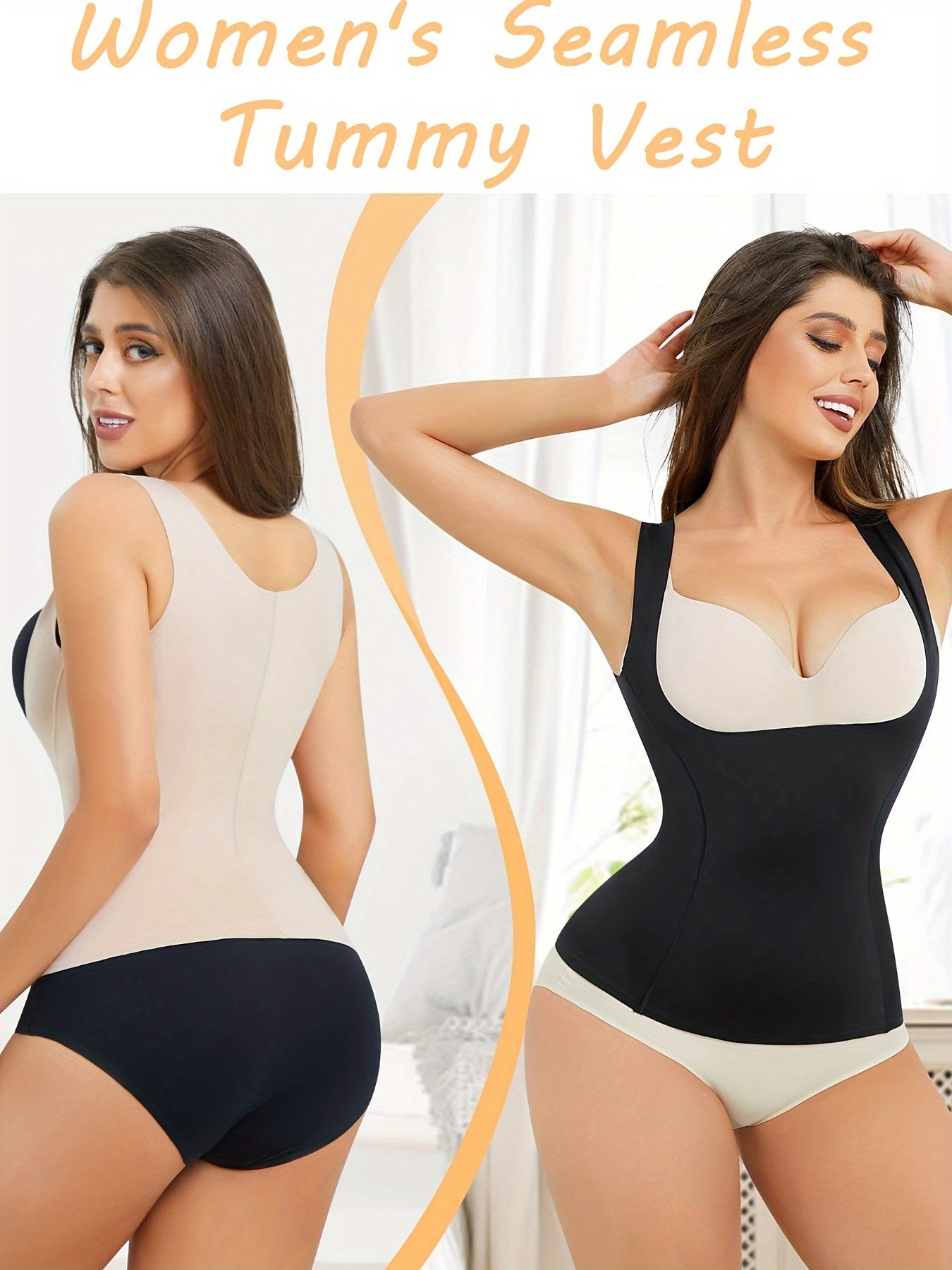 Tummy Control Tank Top Sleeveless Shapewear Women's Activewear