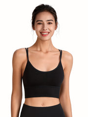 Wireless Sports Bra Double Straps Running Workout Women's Lingerie