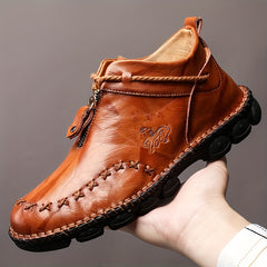 Men's Stitched Loafer Shoes Wear resistant Non Slip Outdoor Casual Shoes