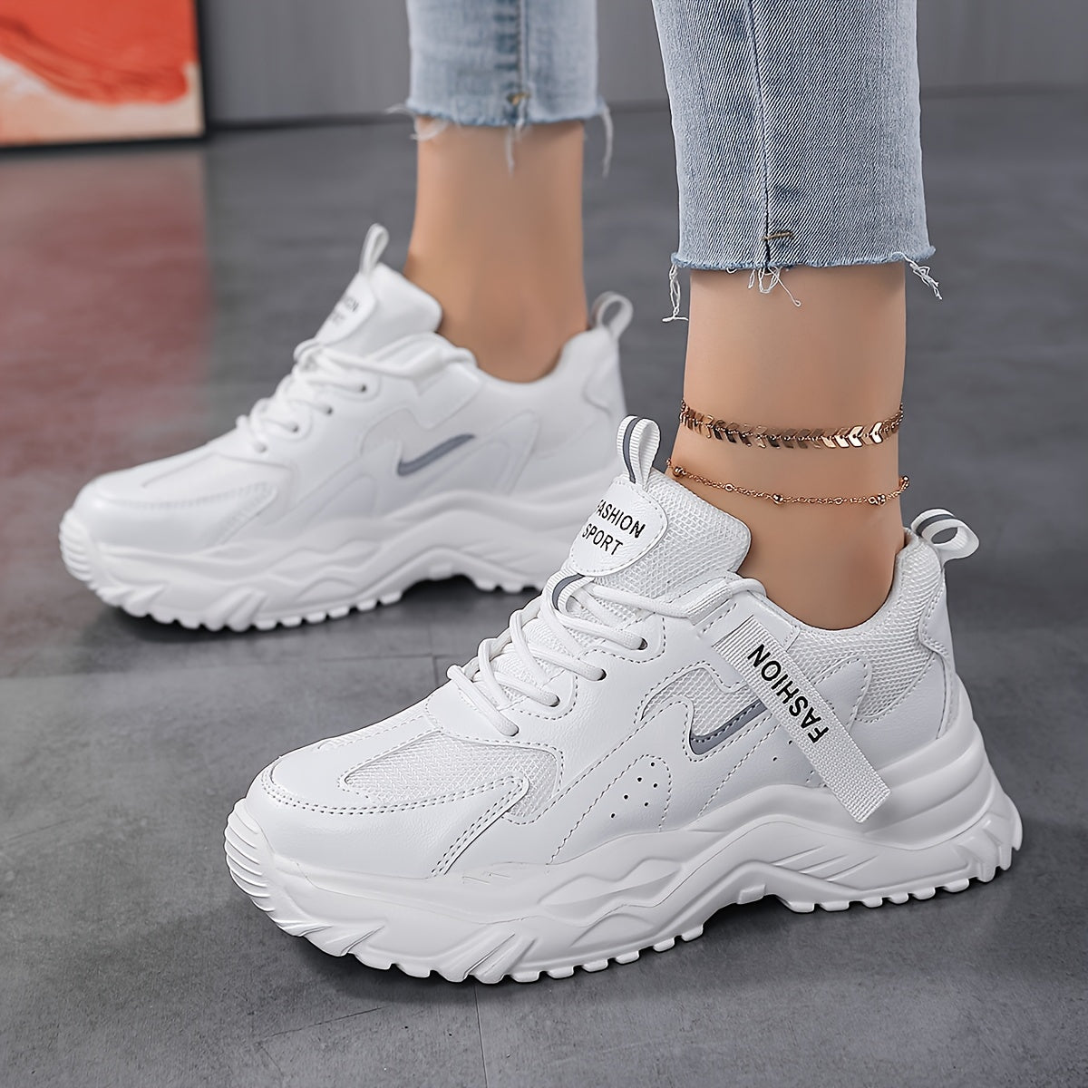 Women's Heighten Chunky Sneakers Non Slip Running Shoes