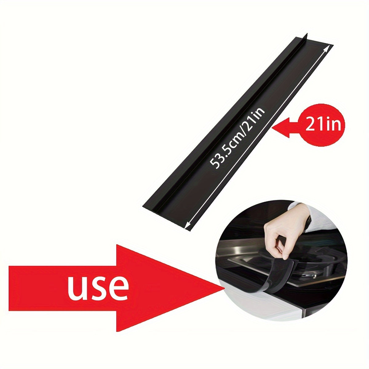 Rubber Gas Stove Sealing Tape 53 63 Stove Gap Anti-fouling Strip