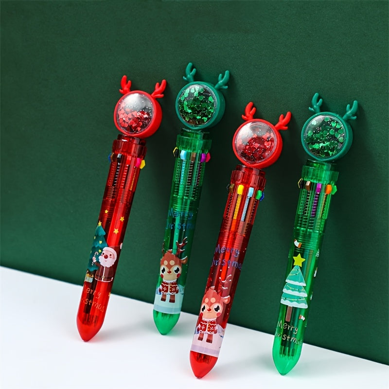 2pcs Christmas Ballpoint Pen Set for Students and Children