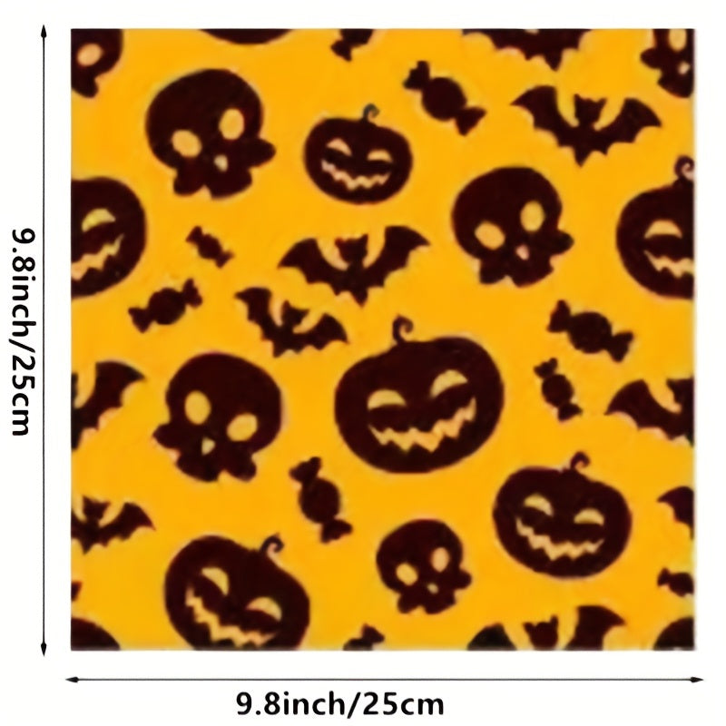 6pcs Halloween Fabric Squares Bundle for Sewing Quilting & Patchwork