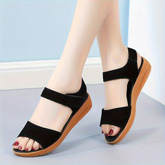 Women's Anti-slip Sports Sandals Hook & Loop Fastener Platform Beach Sandals
